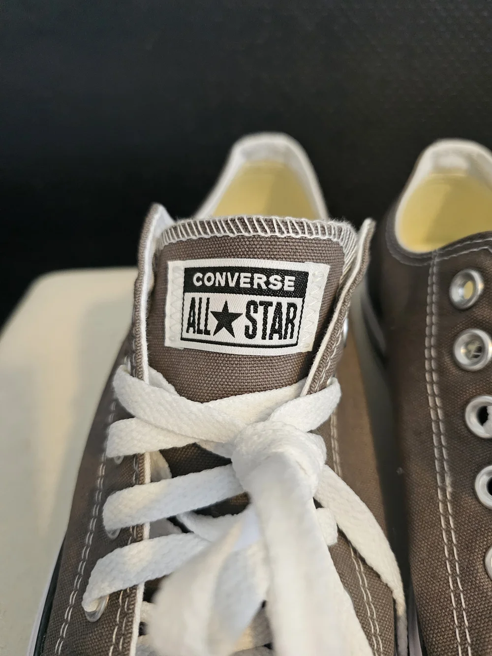 NEW! CONVERSE Chuck Taylor All Star Low-Top Charcoal Sneakers Sz Mens 9/ Wo's 11 - Picture 4 of 12